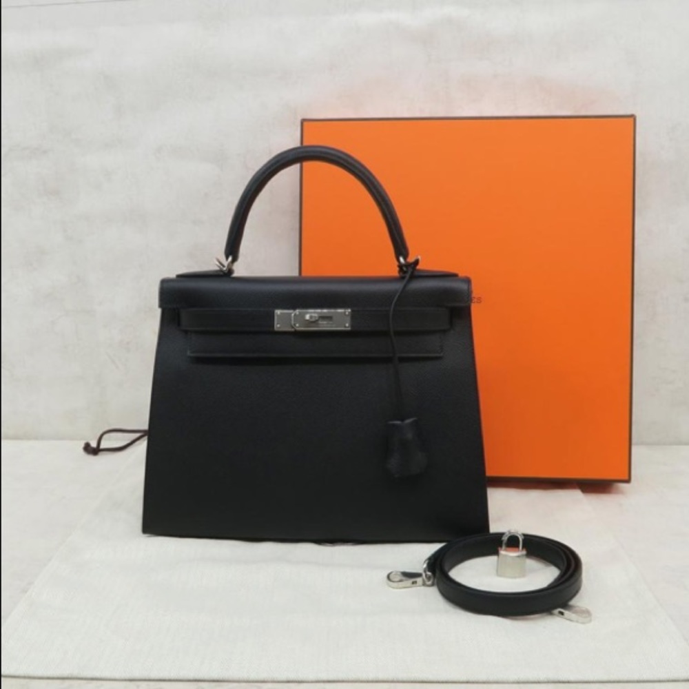 ❌SOLD❌🐎❤️Hermes Kelly 2018 Sellier Noir Epsom Satchel